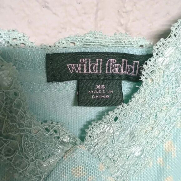 Wild Fable Microfloral Sheer Cottagecore Cropped Camisole Fairycore Size XS - Picture 6 of 7